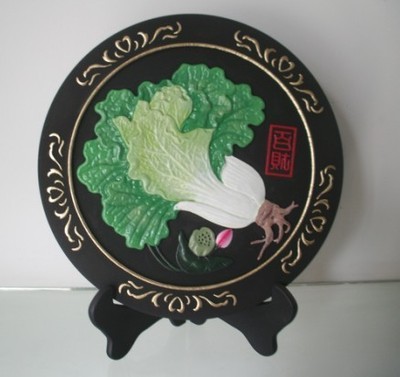 艺康活性炭工艺品摆件圆盘百财 净化空气的艺术品