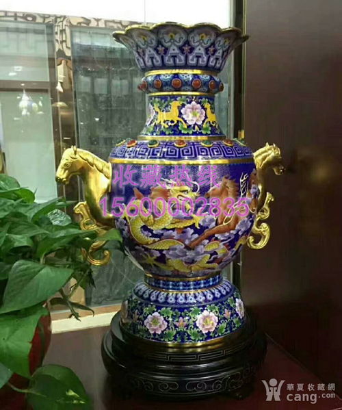 景泰蓝《跃马兴隆》——戴嘉林大师巨献，风水家居收藏工艺品